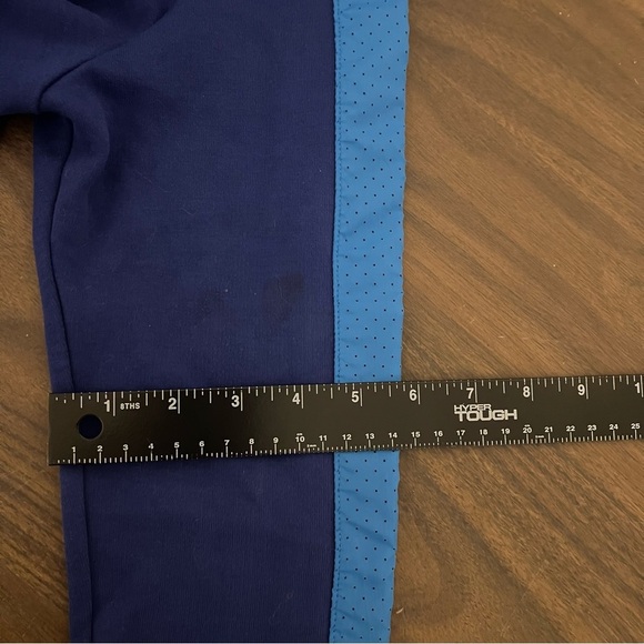 Nike‎ Blue Purple Full Zip Long Hoodie Varsity Stripe 
Workout Gym Running M - Picture 14 of 16